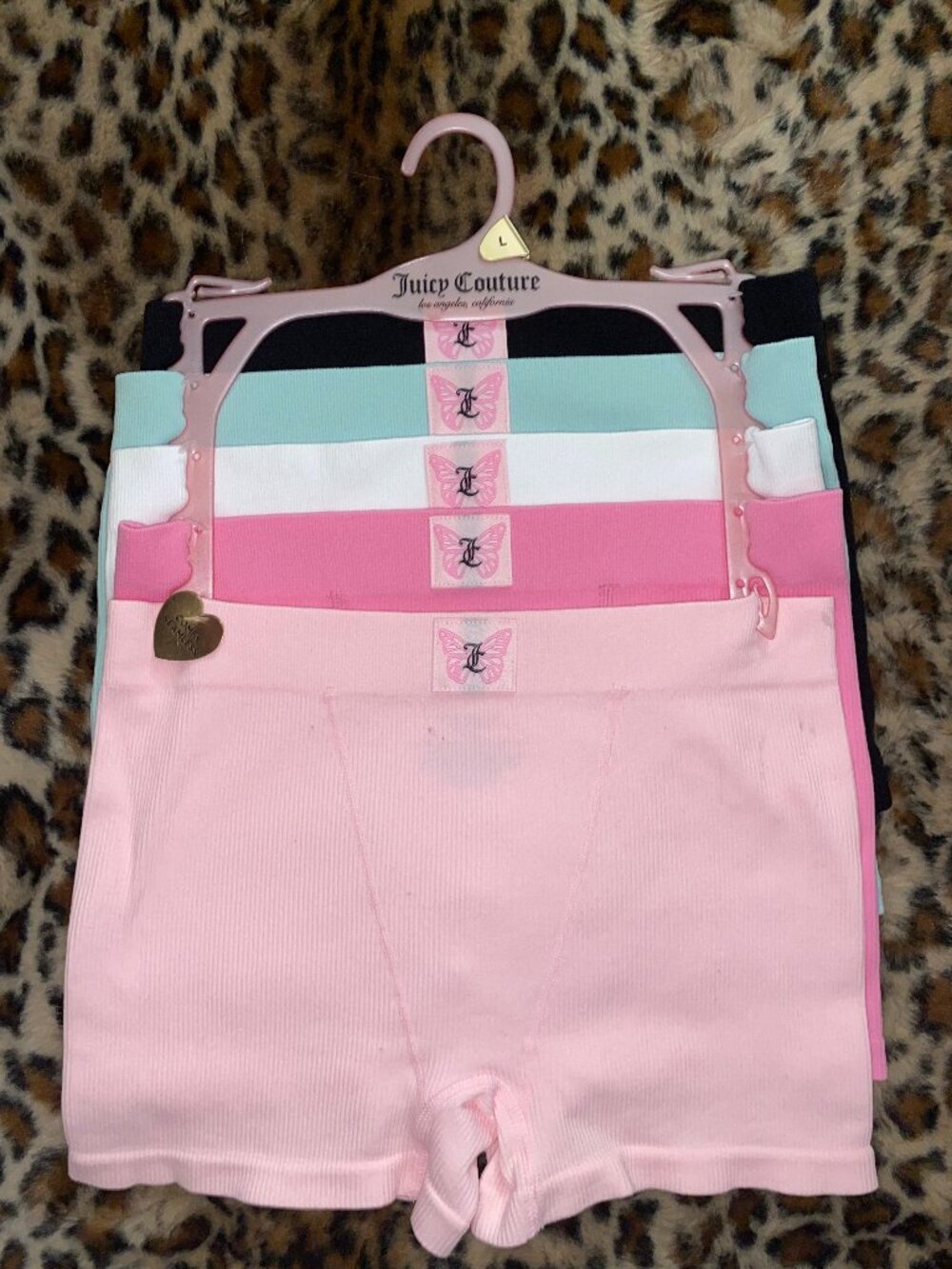 💖 Juicy Couture Boyshort Panties Y2K Logo Waistband Size L - Picture 1 of 3